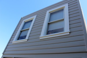 repaired siding
